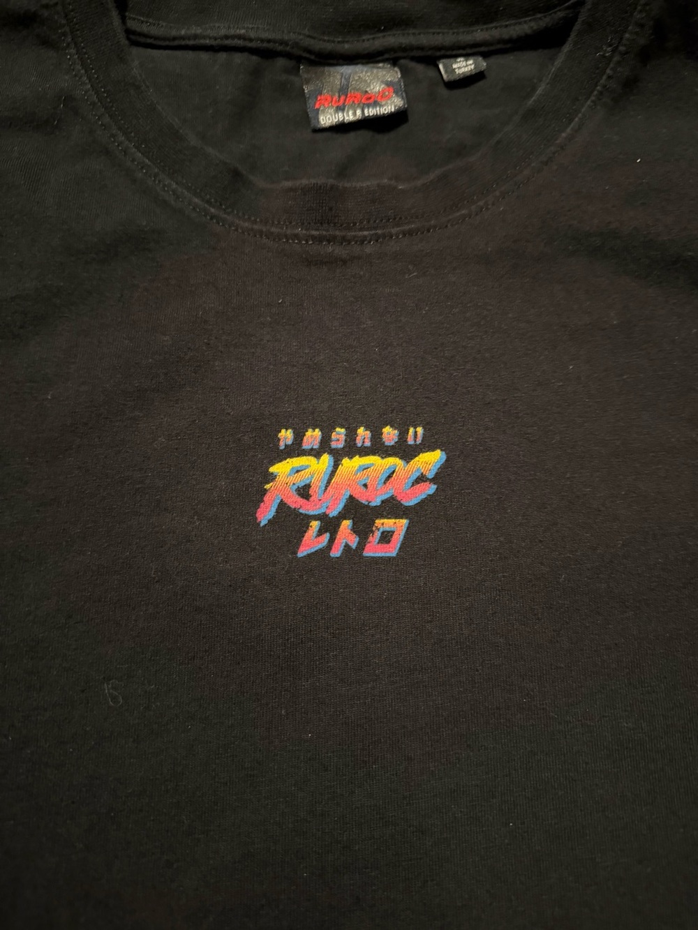 Black Short Sleeve Graphic Tee -